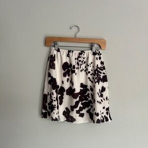 Cow print skirt